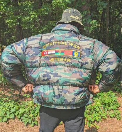 Spiritual War Veteran Puffer Coat